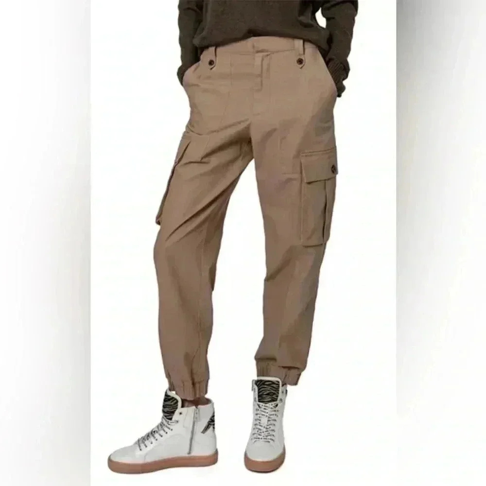 Zadig & Voltaire | Canvas Cotton - Linen Texture Joggers | 29.5” Waist (size 38)